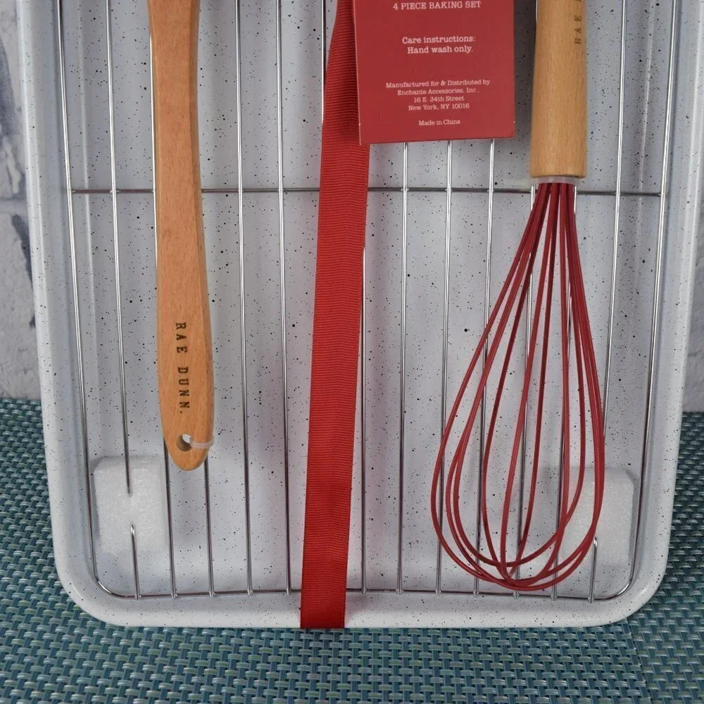 New Rae Dunn 4-PC NOEL Baking Set Christmas Gift